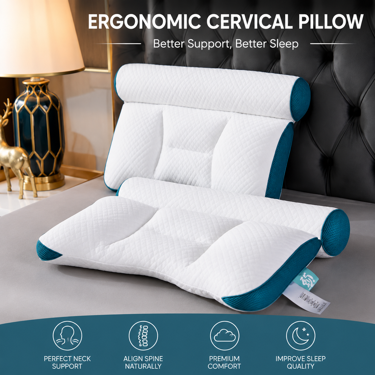 🔥 50% OFF TODAY – Sleep Better with Cervical Neck Support Pillow for Comfort & Posture Relief thumbnail 3