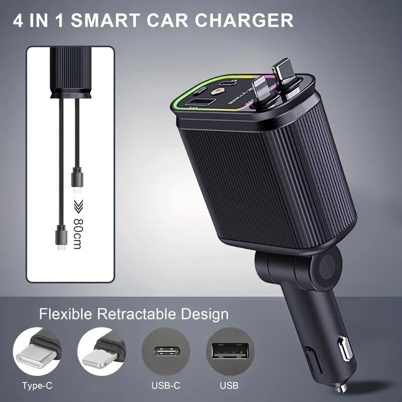 🔥🔥Hot Deal Summer SALE OFF UP TO 50%🔥🔥- Car Charger with Starry Lights ⚡ thumbnail 6