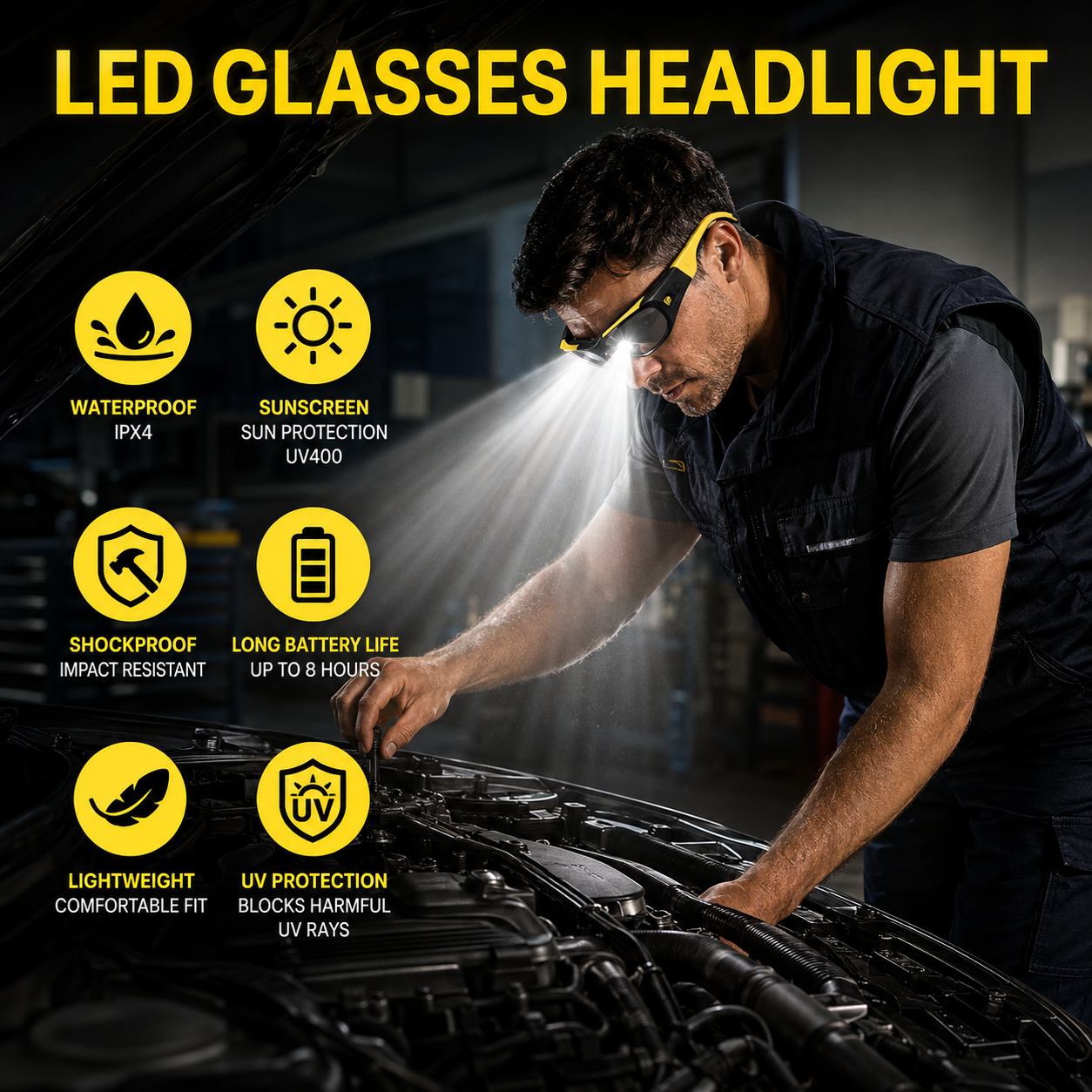 🎁 Father’s Day Gift Sale — 50% OFF Hands-Free LED Safety Glasses thumbnail 9