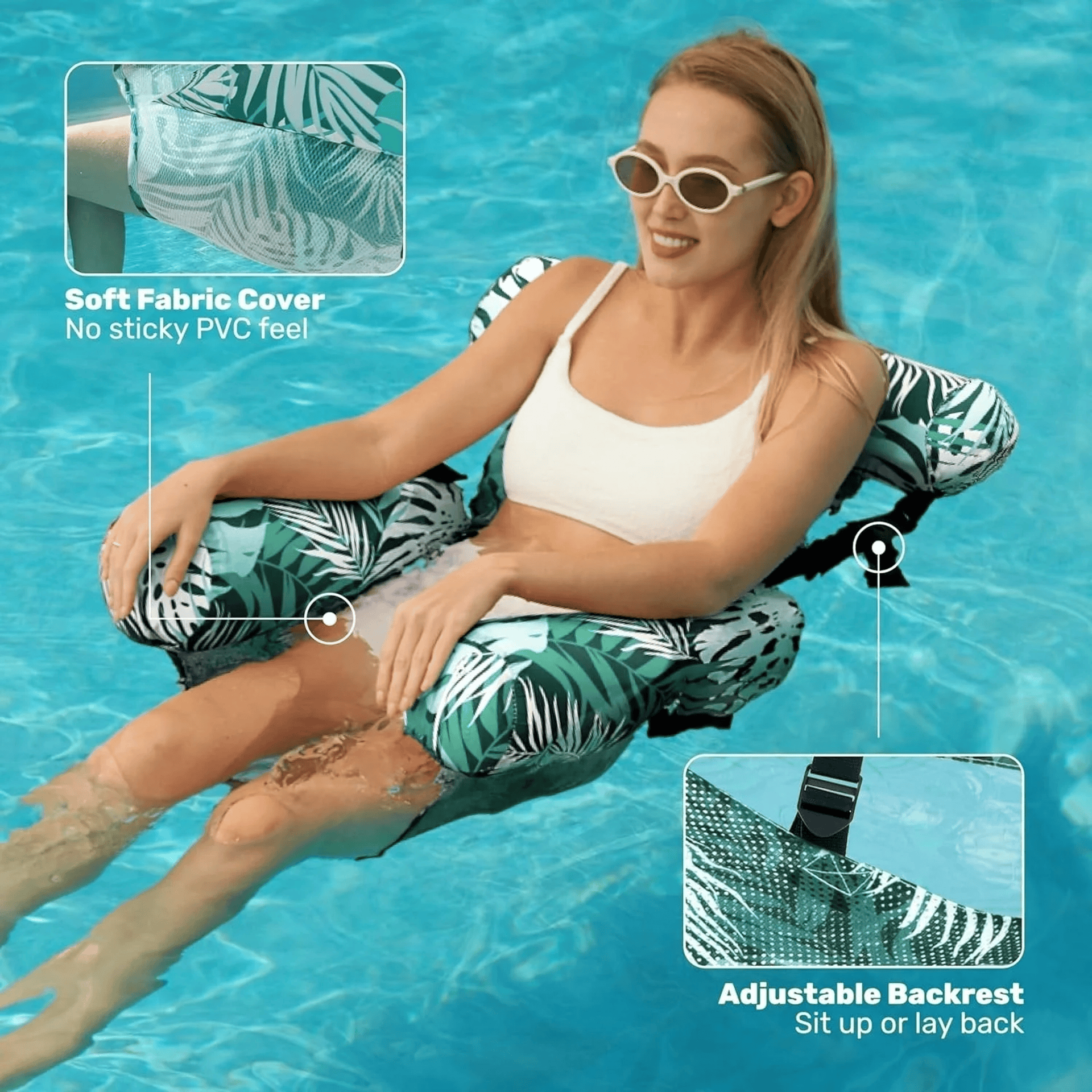 🏊LAST DAY 50% OFF!💺Inflatable Floating Chair – Comfortable, Stable & Perfect thumbnail 4