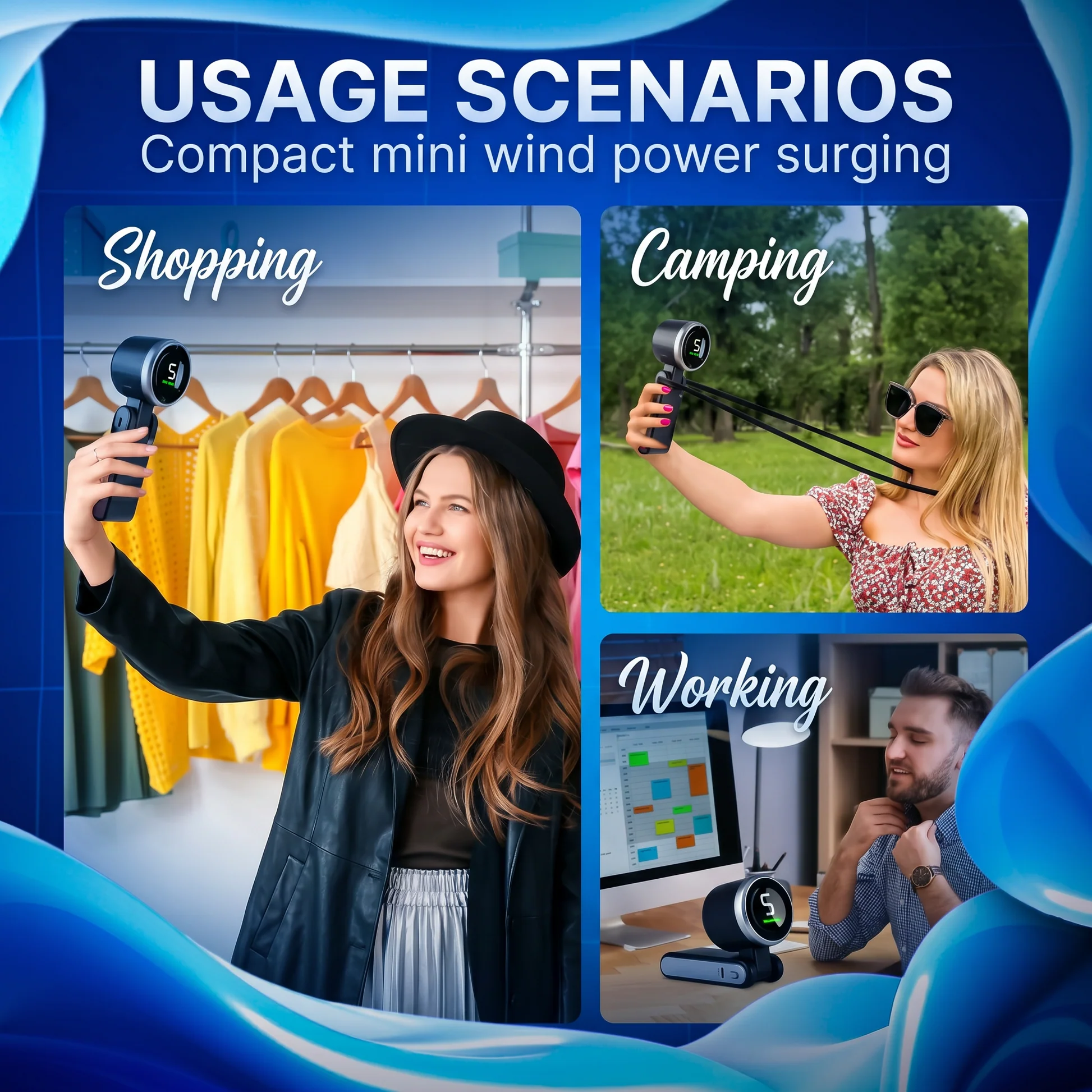 🔥🔥Hot Deal Summer SALE OFF UP TO 60%🔥🔥Portable Handheld Turbo Fan thumbnail 4