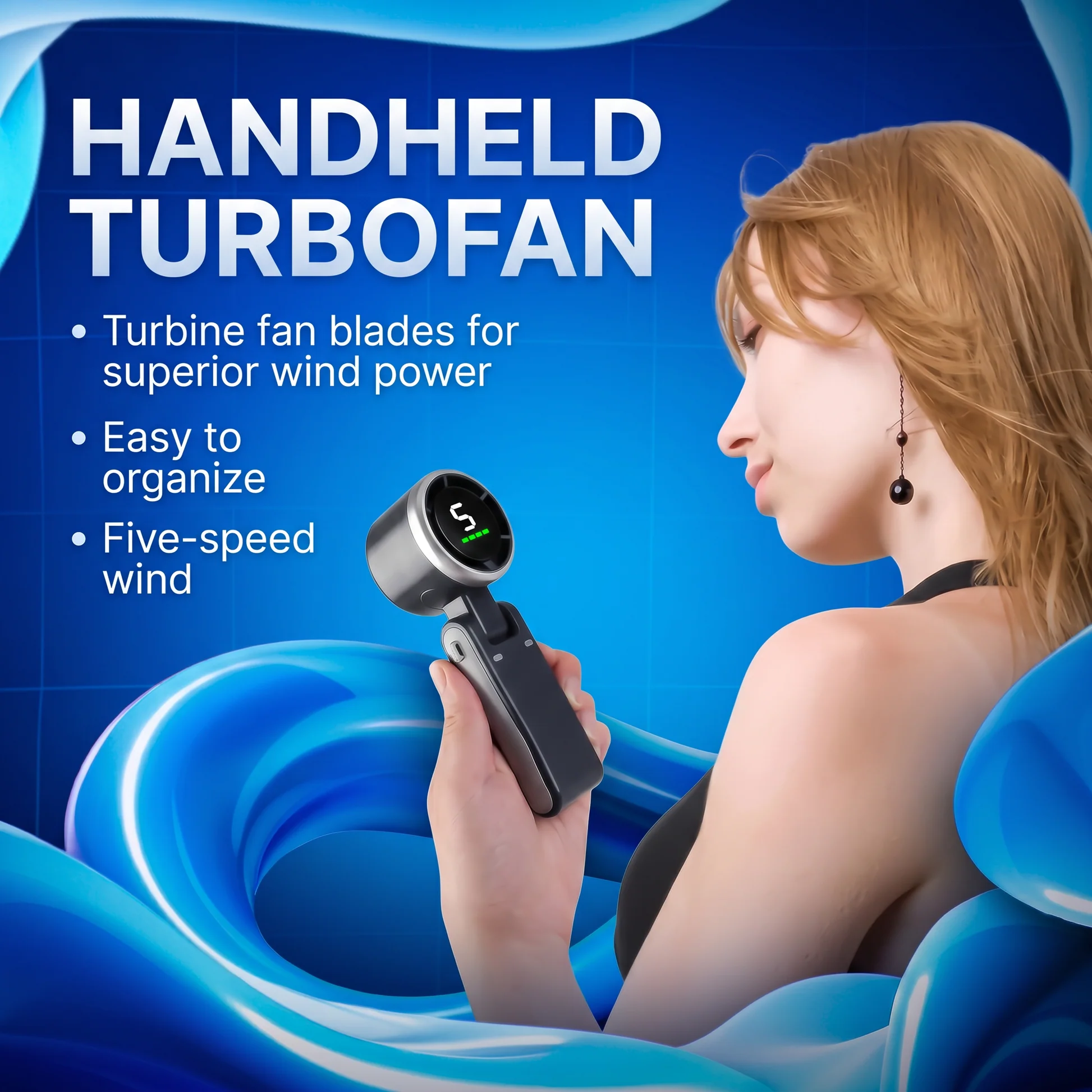 🔥🔥Hot Deal Summer SALE OFF UP TO 60%🔥🔥Portable Handheld Turbo Fan thumbnail 6