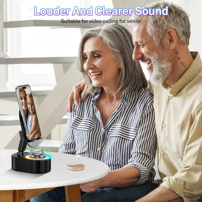 🔥 50% OFF TODAY — Smart Cell Phone Stand with Speaker, Power Bank & LED Light 🔊🔋✨ thumbnail 2