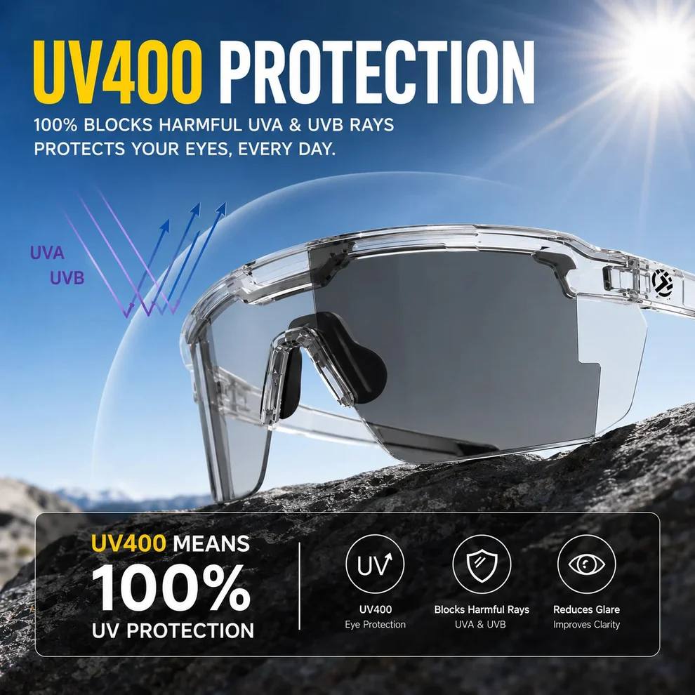 🔥HOT SALE 49% OFF☀️🕶️UV400 Photochromic Polarized Safety Glasses – 🥇Impact Resistant Outdoor Sports & Work Eyewear✨ - Image 1