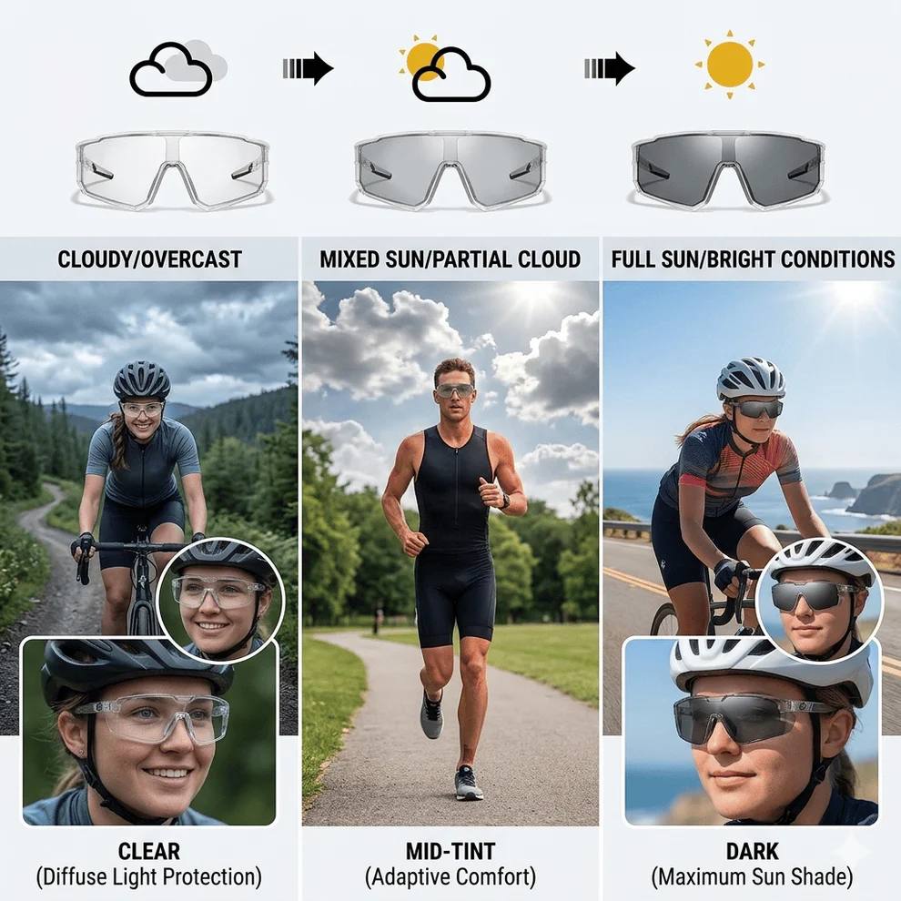 🔥HOT SALE 49% OFF☀️🕶️UV400 Photochromic Polarized Safety Glasses – 🥇Impact Resistant Outdoor Sports & Work Eyewear✨ thumbnail 5