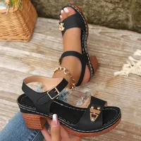🥳2026 HOT SALE💞50K+ SOLD! Luna Block Heel Sandals - Effortless height. All-day comfort. thumbnail 6