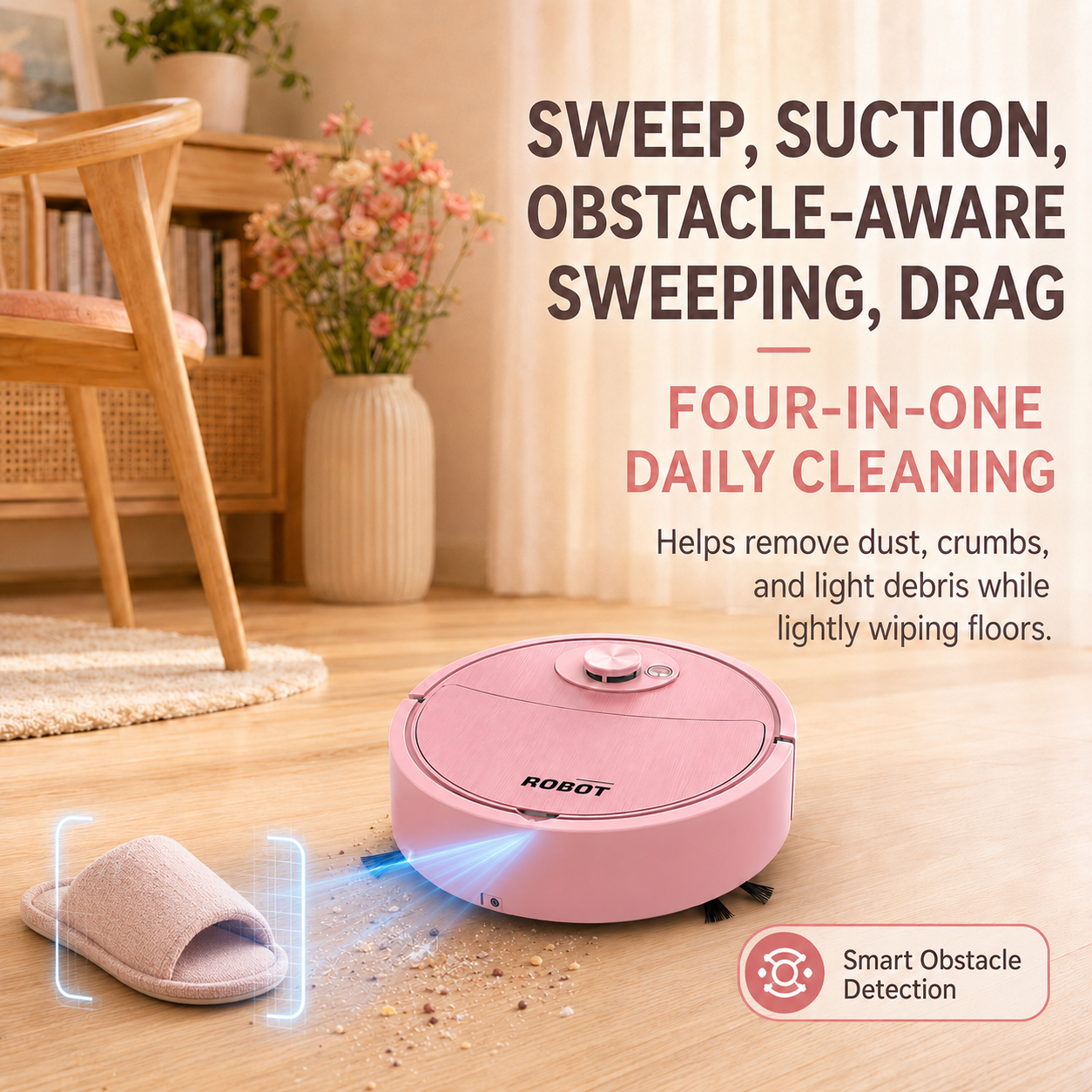 🔥🔥Hot Deal Summer SALE OFF UP TO 60%🔥💥Vacuum Cleaner USB Charging Sweeping Robot thumbnail 3