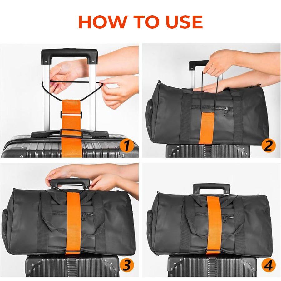 🔥Last Day 50% OFF🔥 Adjustable Luggage Strap Bungee for Suitcase Handle thumbnail 3
