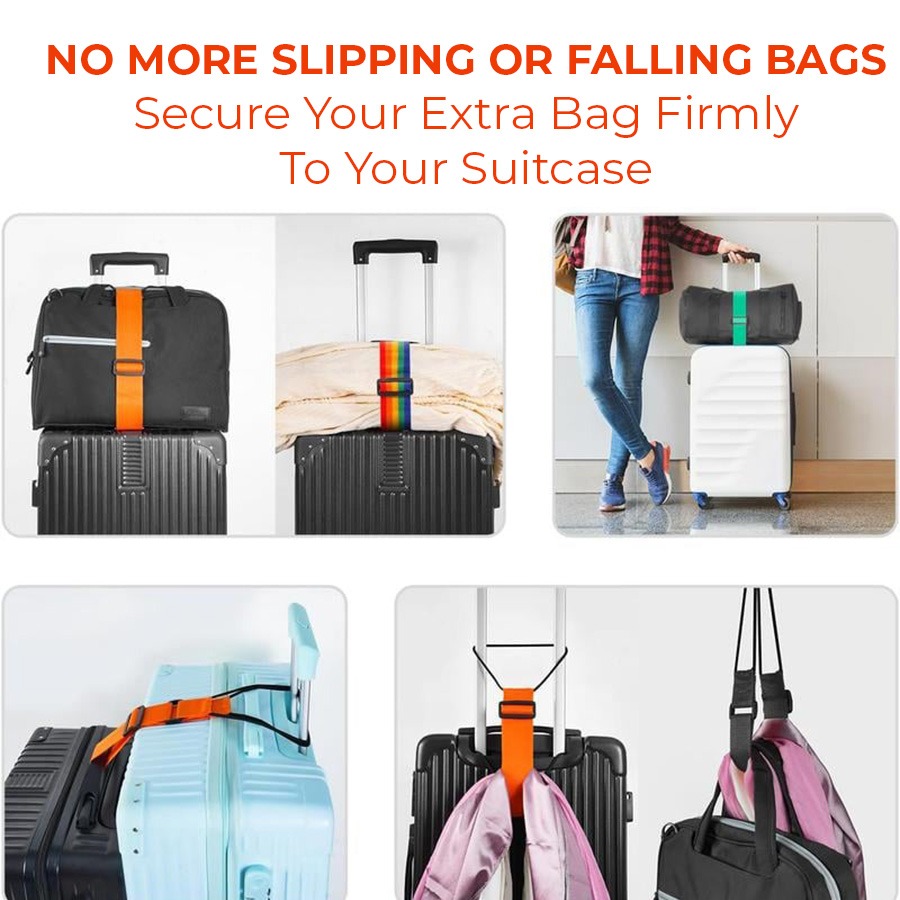 🔥Last Day 50% OFF🔥 Adjustable Luggage Strap Bungee for Suitcase Handle thumbnail 4