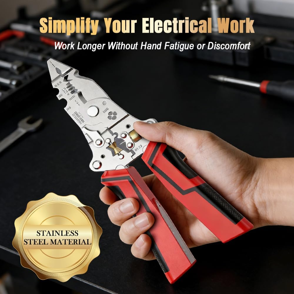 🔥Last Day 50% OFF🔥 16-in-1 Wire Stripper & Twister Pliers with Voltage Tester thumbnail 7