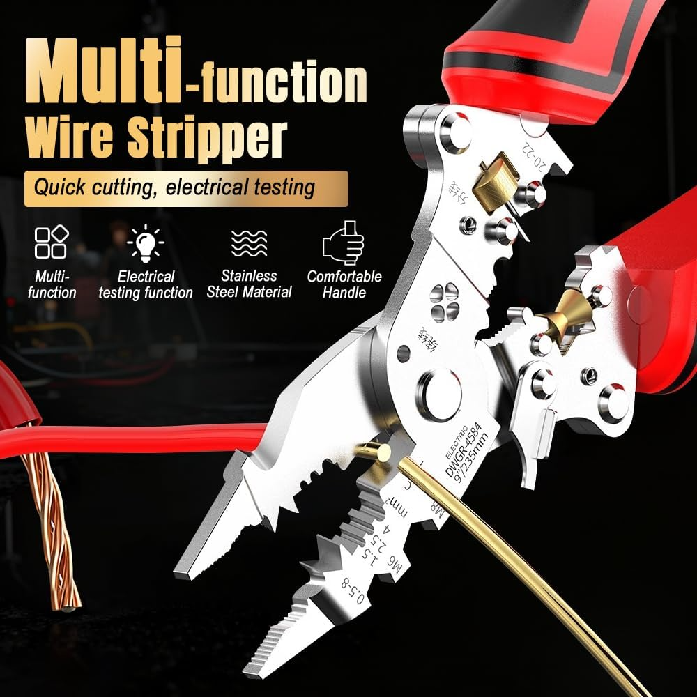 🔥Last Day 50% OFF🔥 16-in-1 Wire Stripper & Twister Pliers with Voltage Tester thumbnail 2
