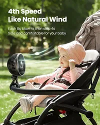 🔥 SUMMER SALE UPTO 50%🔥✨BUY 2 GET 1 FREE✨ - Mini Portable Stroller Fan ⭐ thumbnail 3