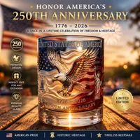 🎁 Father’s Day Gift Sale — 60%🔥USA 250th Anniversary Whiskey Glass 1776–2026 thumbnail 1