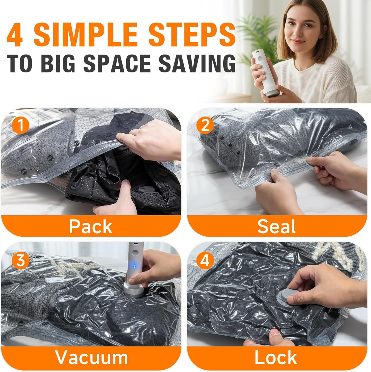 🔥HOT SALE 49% OFF☀️- Nano-Pump Compresses Your Clothes ✈️ thumbnail 9