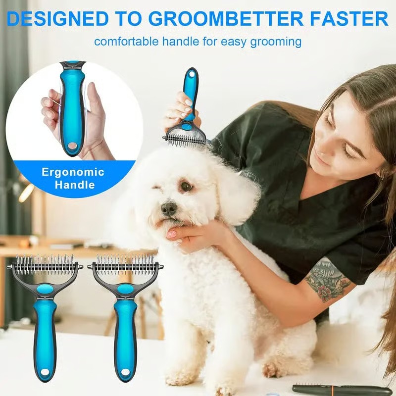 🔥Last Day: 60% OFF🔥✨ Double-Sided Deshedding Pet Brush – Dual-Sided, Ergonomic & Gentle for Dogs & Cats 🐶 thumbnail 3
