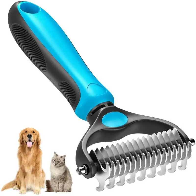 🔥Last Day: 60% OFF🔥✨ Double-Sided Deshedding Pet Brush – Dual-Sided, Ergonomic & Gentle for Dogs & Cats 🐶 thumbnail 8