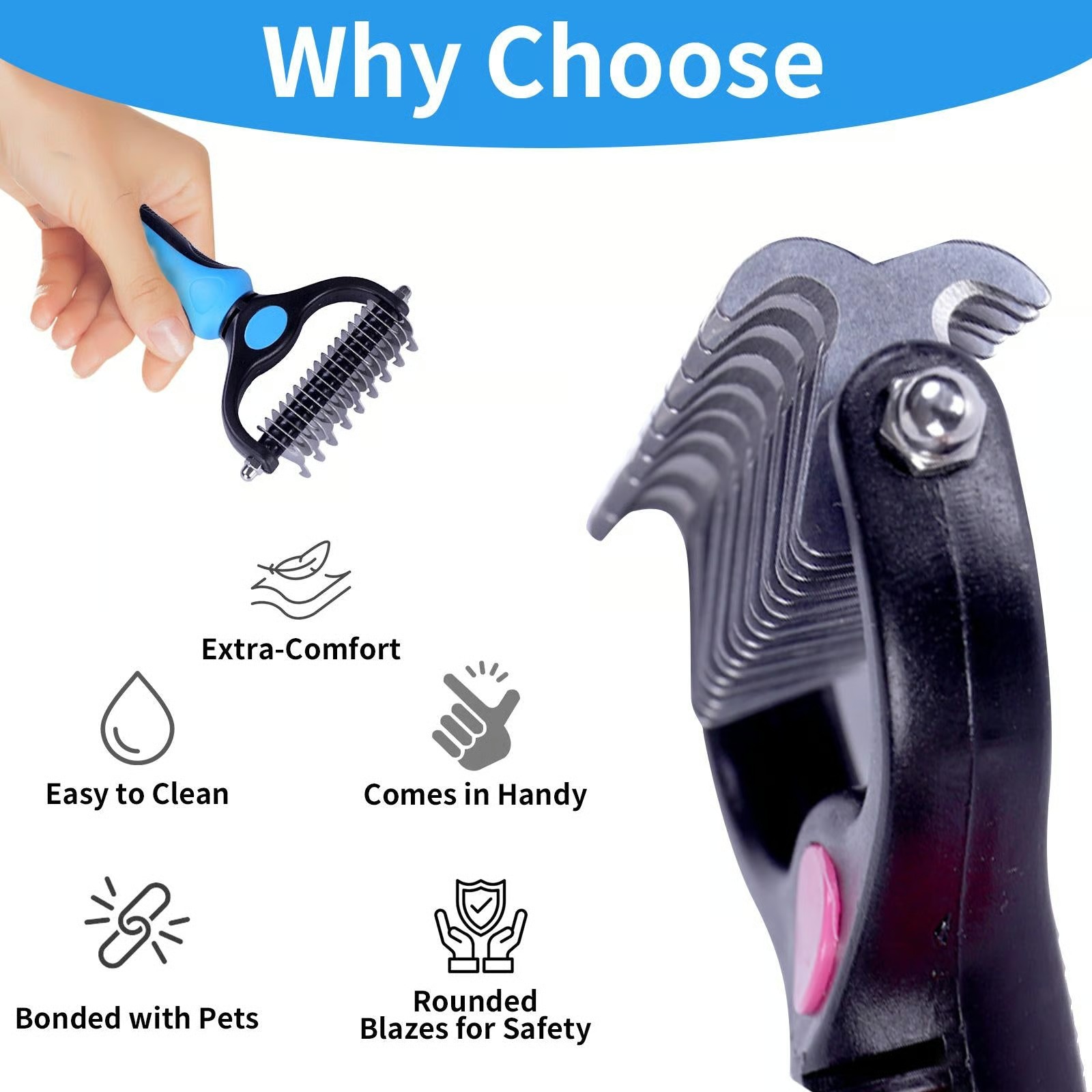 🔥Last Day: 60% OFF🔥✨ Double-Sided Deshedding Pet Brush – Dual-Sided, Ergonomic & Gentle for Dogs & Cats 🐶 thumbnail 6