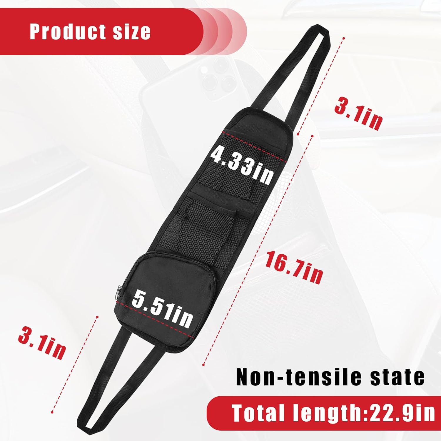 🚗💥 50% OFF - Car Seat Storage Hanging Bag! 💥🚗 thumbnail 6