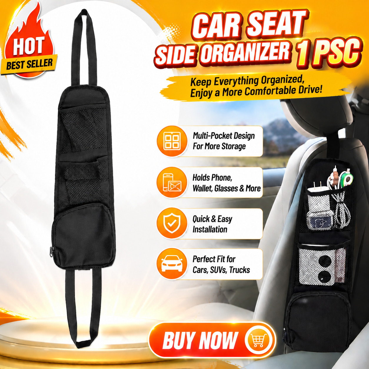 🚗💥 50% OFF - Car Seat Storage Hanging Bag! 💥🚗 - Image 1