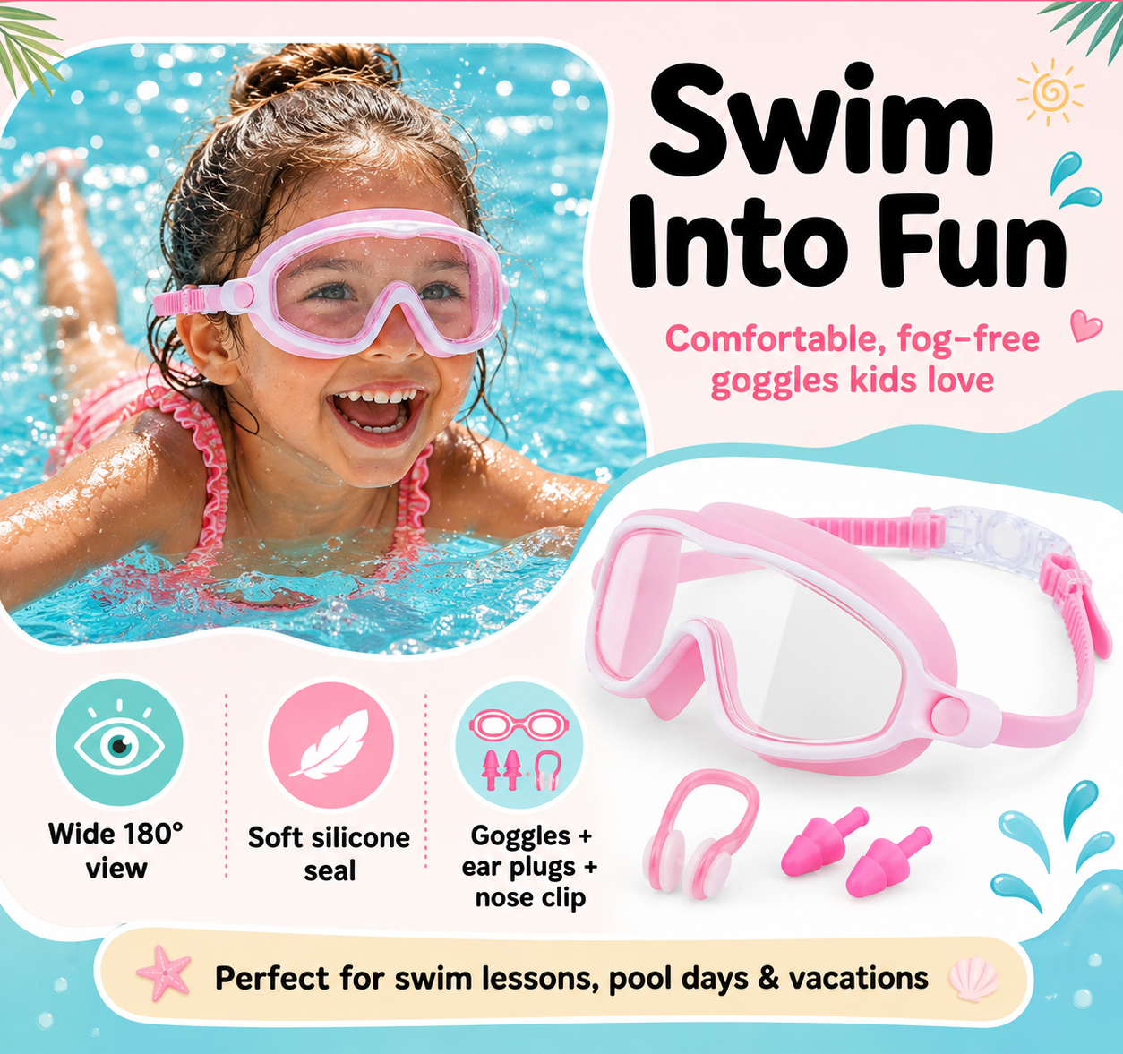 🔥🔥Hot Deal Summer SALE OFF UP TO 60%🔥🔥 Clip-On Swim Goggles - Image 1