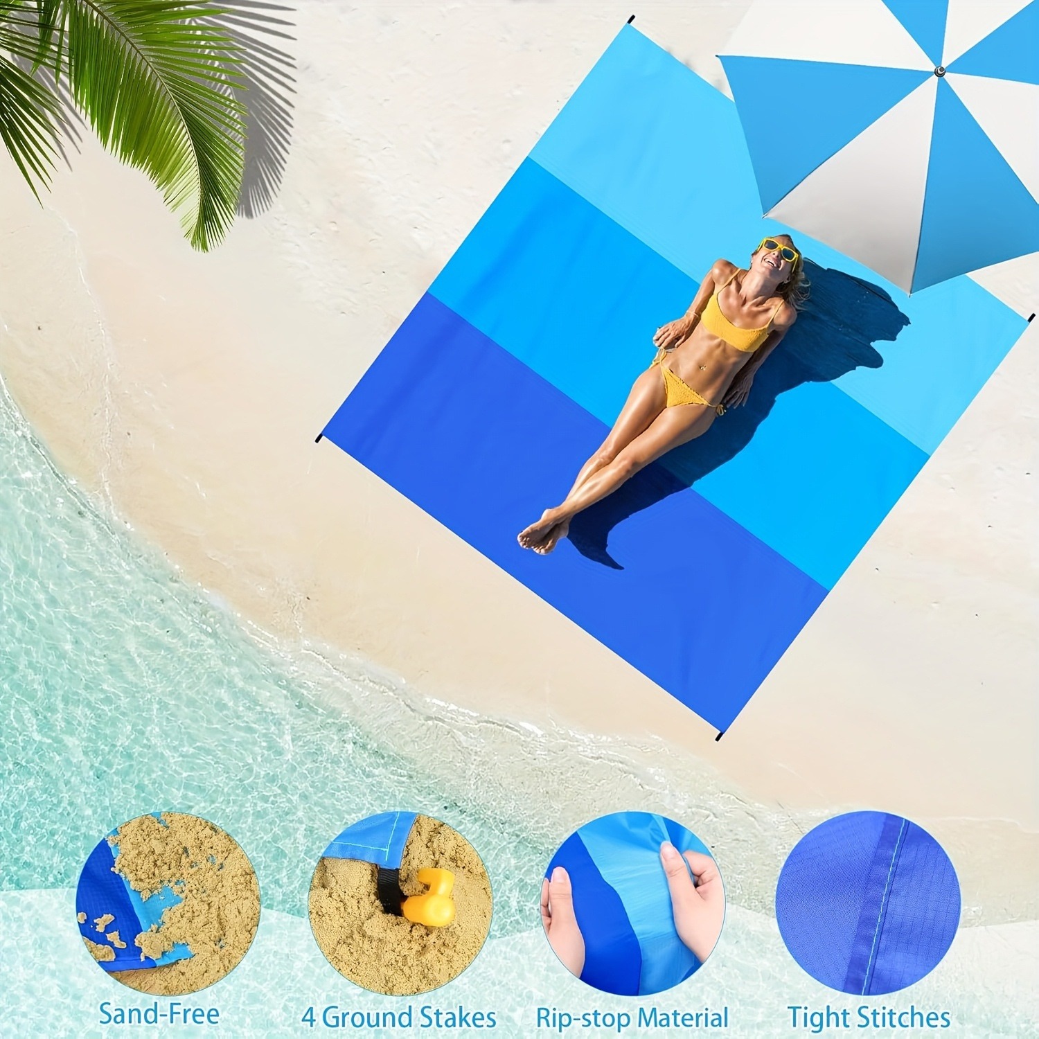 🏖️🔥Hot Deal Summer SALE OFF 60% - Foldable Waterproof Beach Mat! 🔥🏕️ thumbnail 2