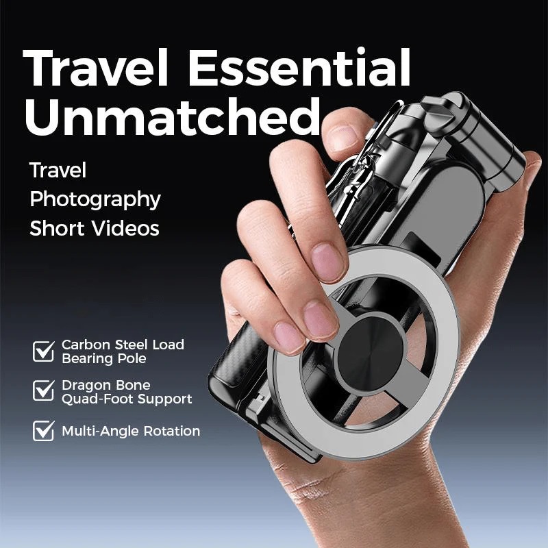 🔥Hot Sale（💥50%OFF）🔥4-in-1 Multifunctional 360° Rotation Magnetic Selfie Stick - Image 1