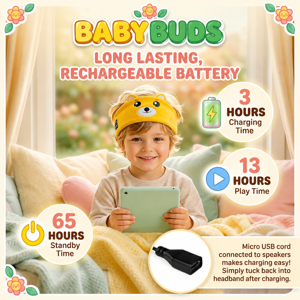 ☀️ Hot Summer Deal – Up To 50% OFF ☀️- Kidsren's Music Headscarf 👶🎵 thumbnail 3