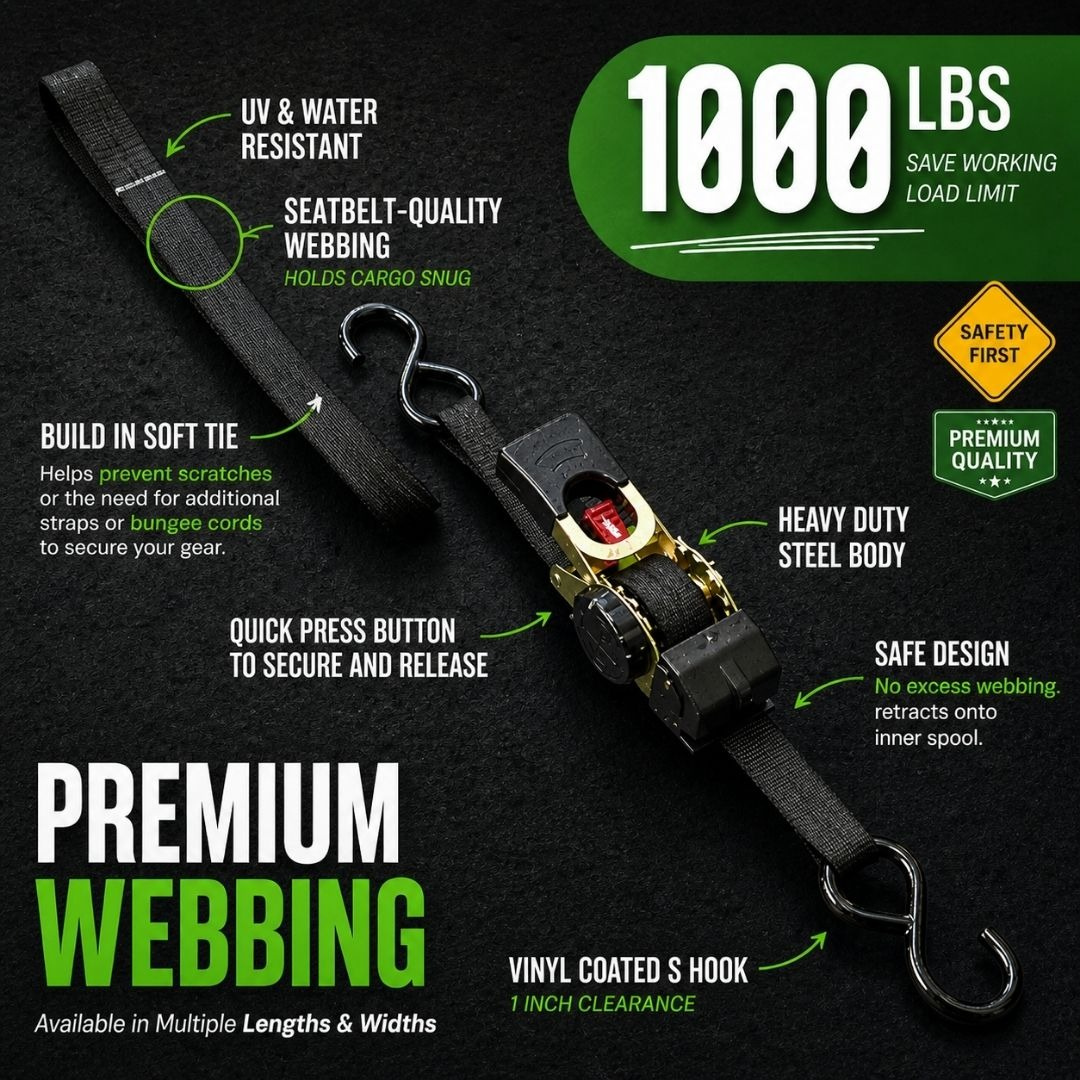🔥 Selling Fast 50% OFF 🎁 Perfect Gift – Retractable Ratchet Strap (2026 Upgraded Edition) thumbnail 10