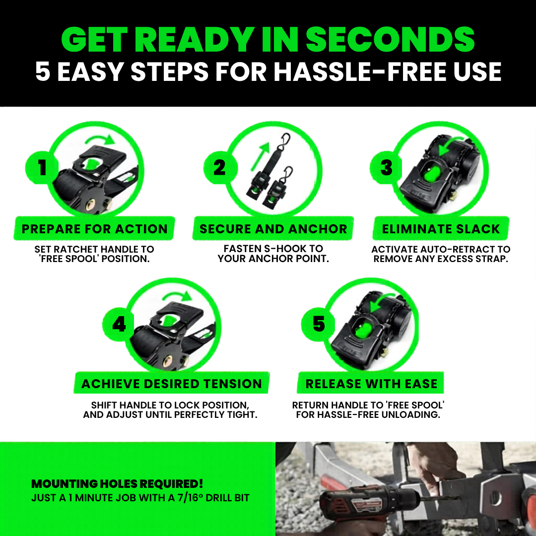 🔥 Selling Fast 50% OFF 🎁 Perfect Gift – Retractable Ratchet Strap (2026 Upgraded Edition) thumbnail 7