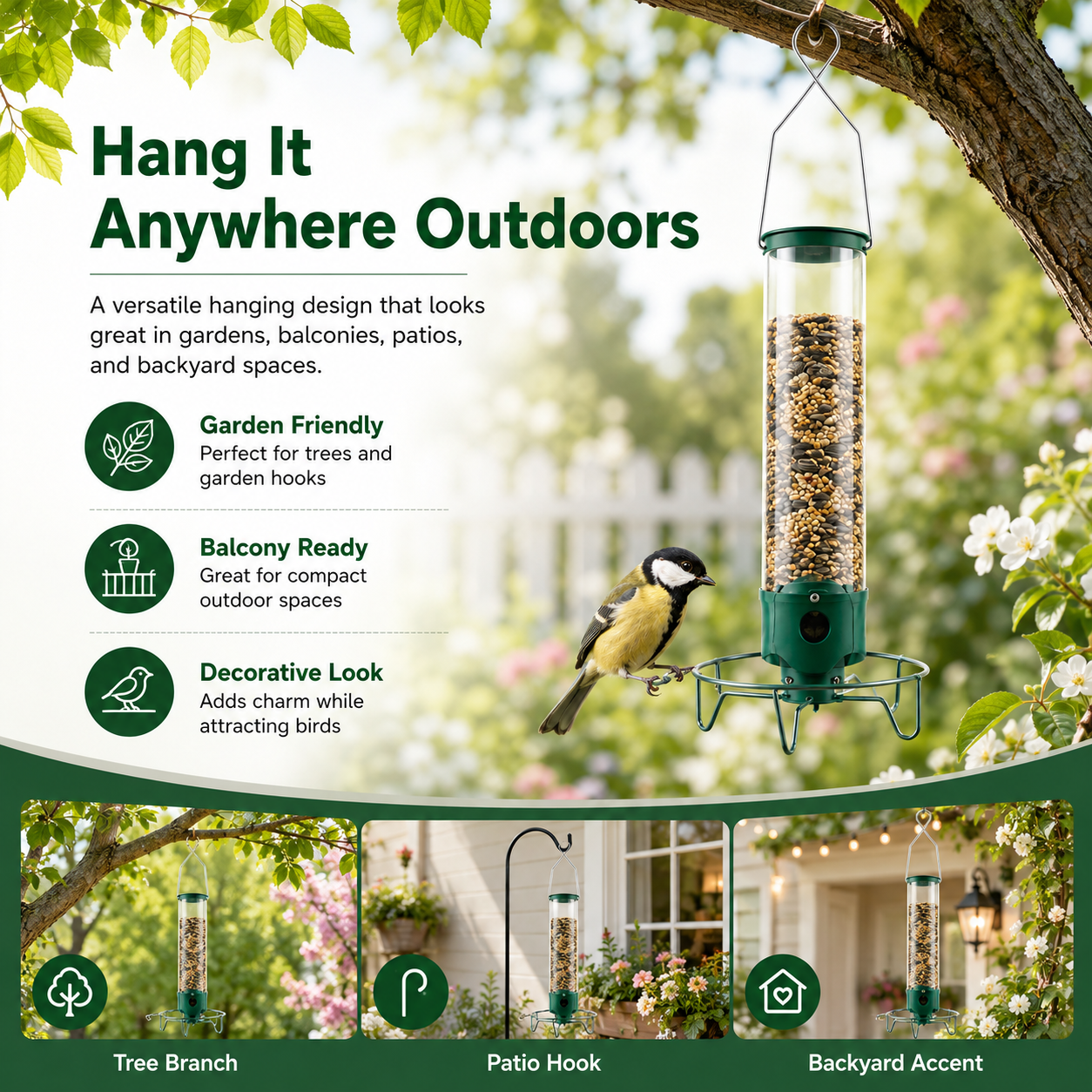 🔥🔥Hot Deal Summer SALE OFF UP TO 60%🔥🔥 Droll Yankees Squirrel-Proof Wild Bird Feeder Outdoor thumbnail 3
