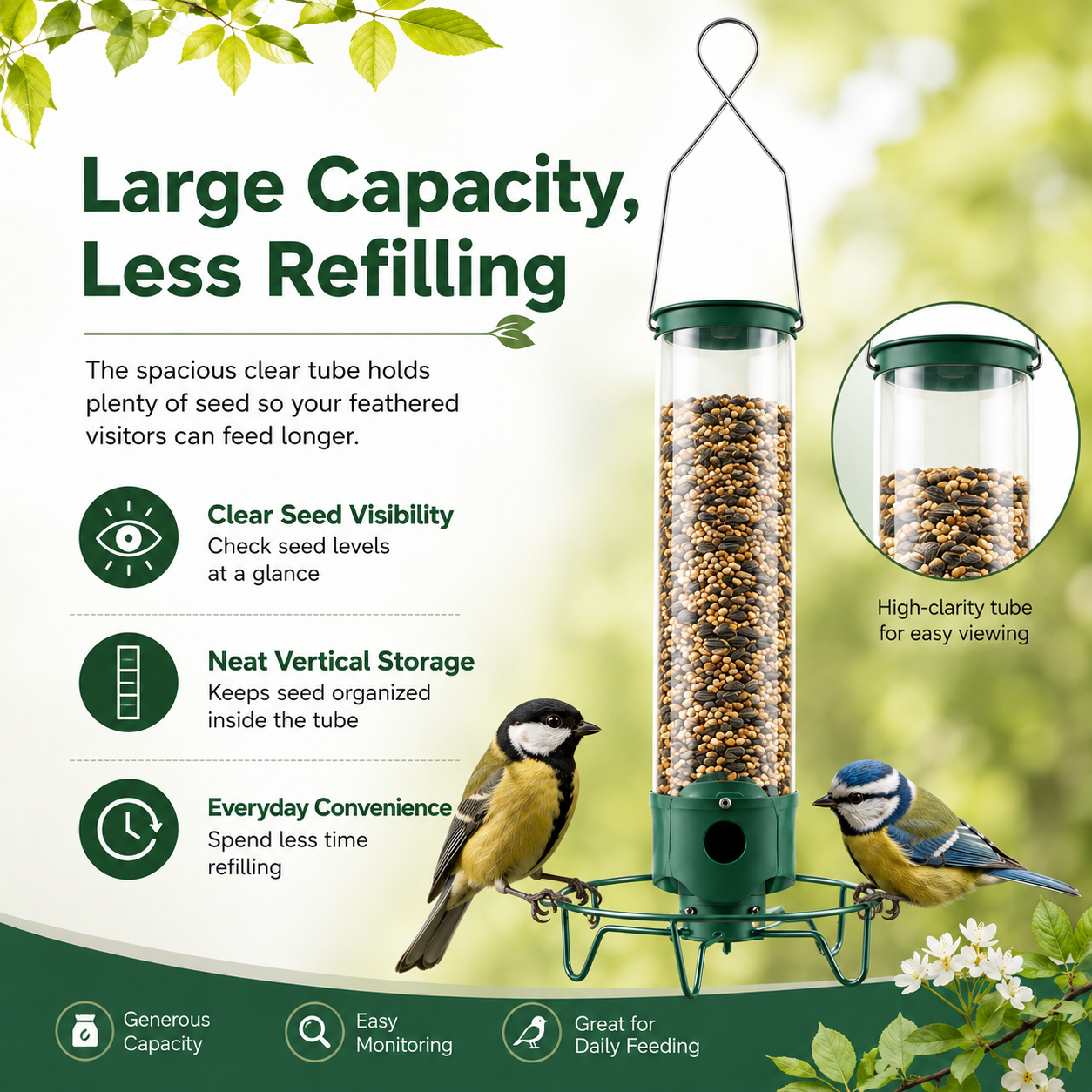 🔥🔥Hot Deal Summer SALE OFF UP TO 60%🔥🔥 Droll Yankees Squirrel-Proof Wild Bird Feeder Outdoor thumbnail 7