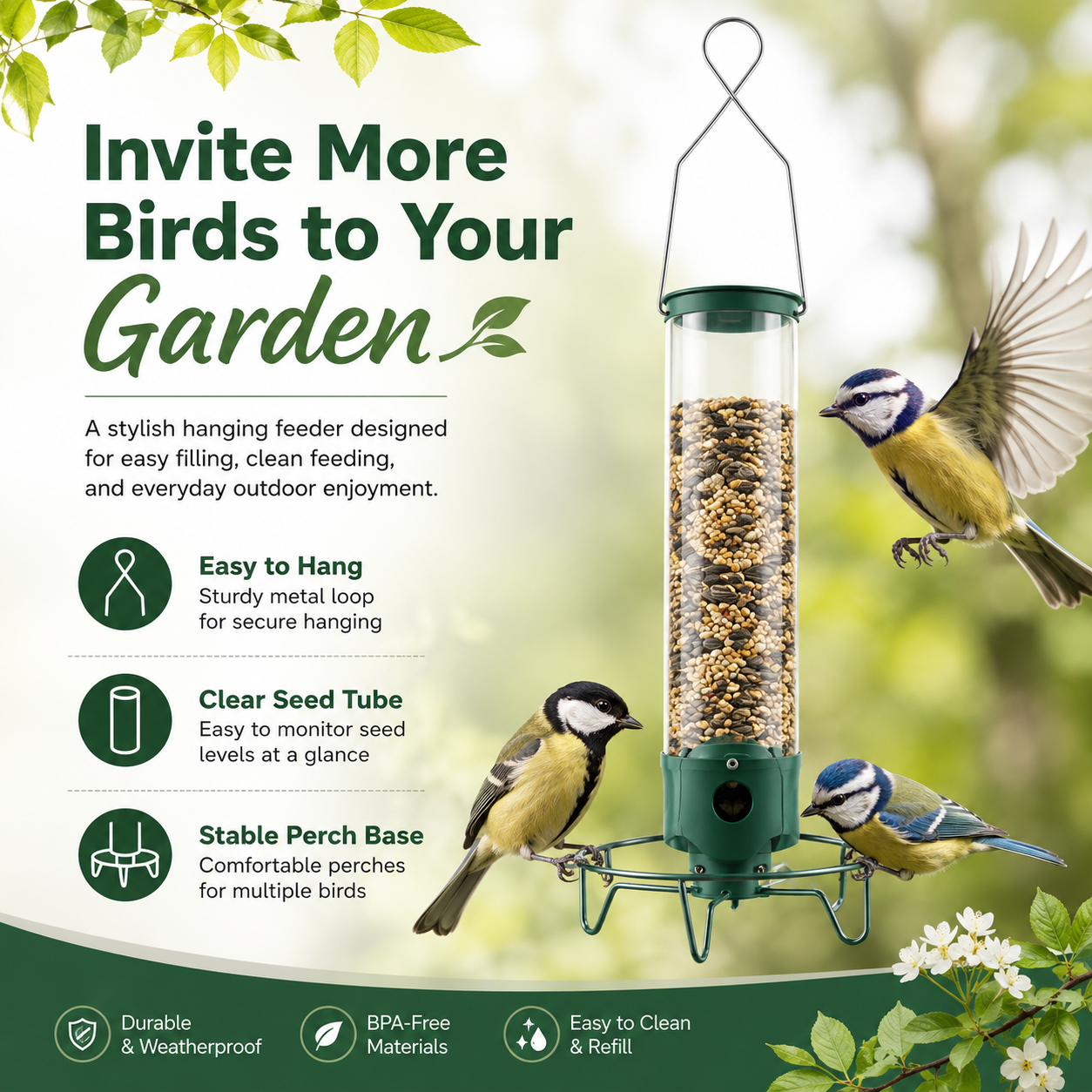 🔥🔥Hot Deal Summer SALE OFF UP TO 60%🔥🔥 Droll Yankees Squirrel-Proof Wild Bird Feeder Outdoor thumbnail 8
