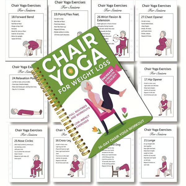 🔥🔥Hot Deal Summer SALE OFF UP TO 60%🔥🔥The Complete Guide to Chair Yoga for Seniors Over 60: 40+ Low-Impact Easy Exer thumbnail 9