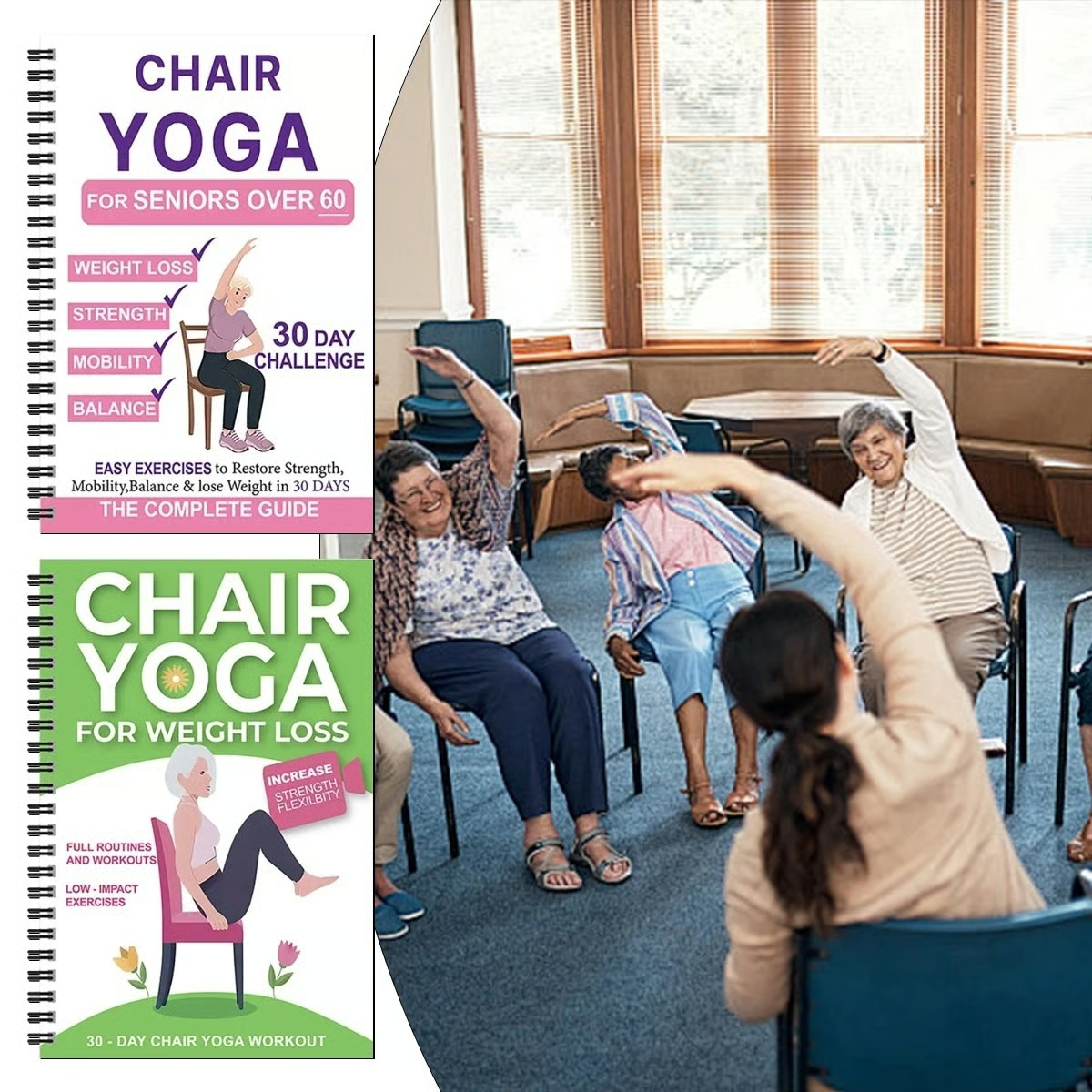 🔥🔥Hot Deal Summer SALE OFF UP TO 60%🔥🔥The Complete Guide to Chair Yoga for Seniors Over 60: 40+ Low-Impact Easy Exer thumbnail 3