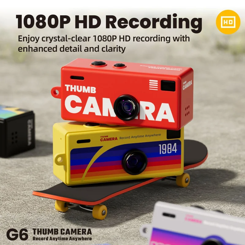 🔥Last Day 50% OFF🔥Thumb Camera with Keychain 1080P HD Mini Video Recorder for Kids Birthday Gift - Image 1