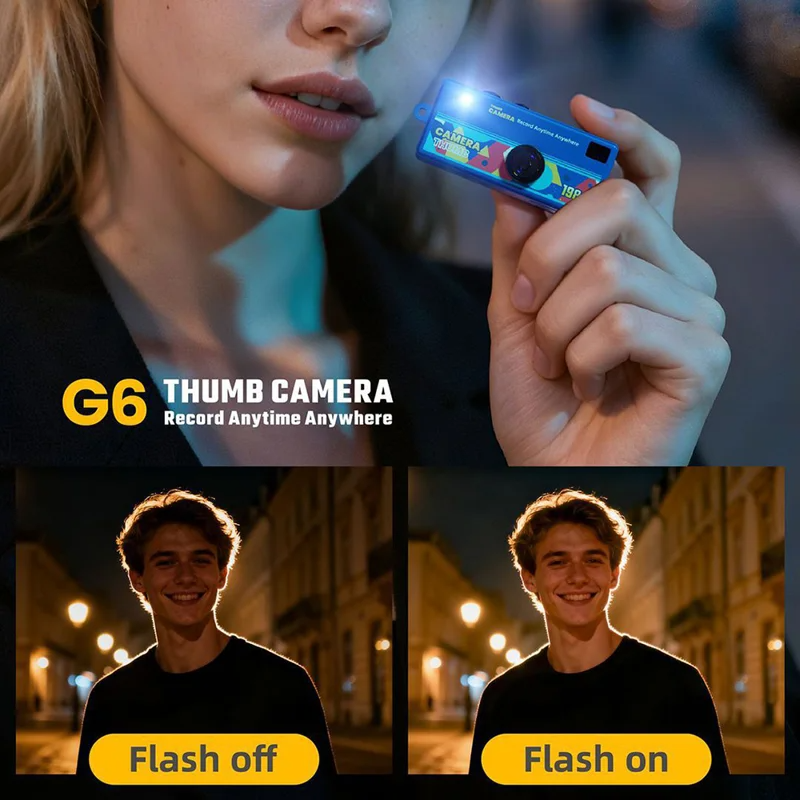 🔥Last Day 50% OFF🔥Thumb Camera with Keychain 1080P HD Mini Video Recorder for Kids Birthday Gift thumbnail 8