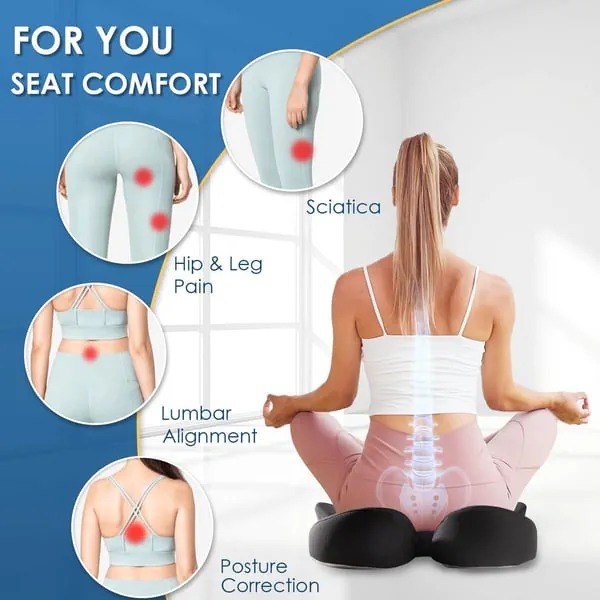Ergonomic Memory Foam Seat Cushion thumbnail 3