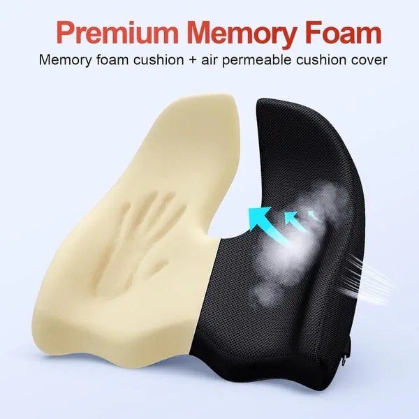 Ergonomic Memory Foam Seat Cushion thumbnail 7