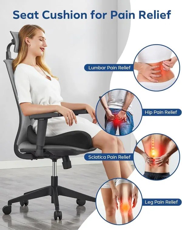 Ergonomic Memory Foam Seat Cushion thumbnail 12