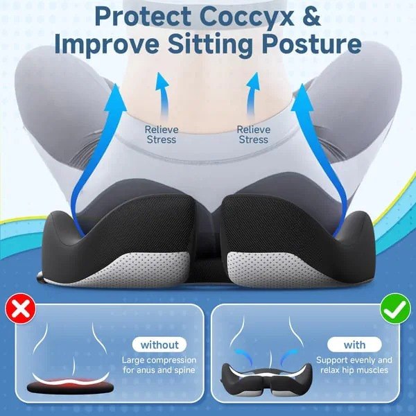 Ergonomic Memory Foam Seat Cushion - Image 1