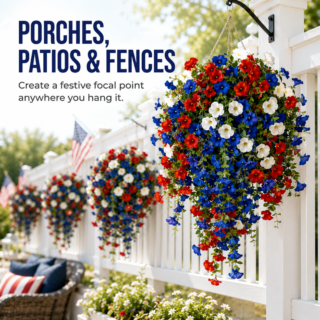🔥🔥250th US Independence Day SALE OFF UP TO 60%🔥 SALE OFF UP TO 60%🔥🔥  Artificial Outdoor Decor, No Maintenance thumbnail 4