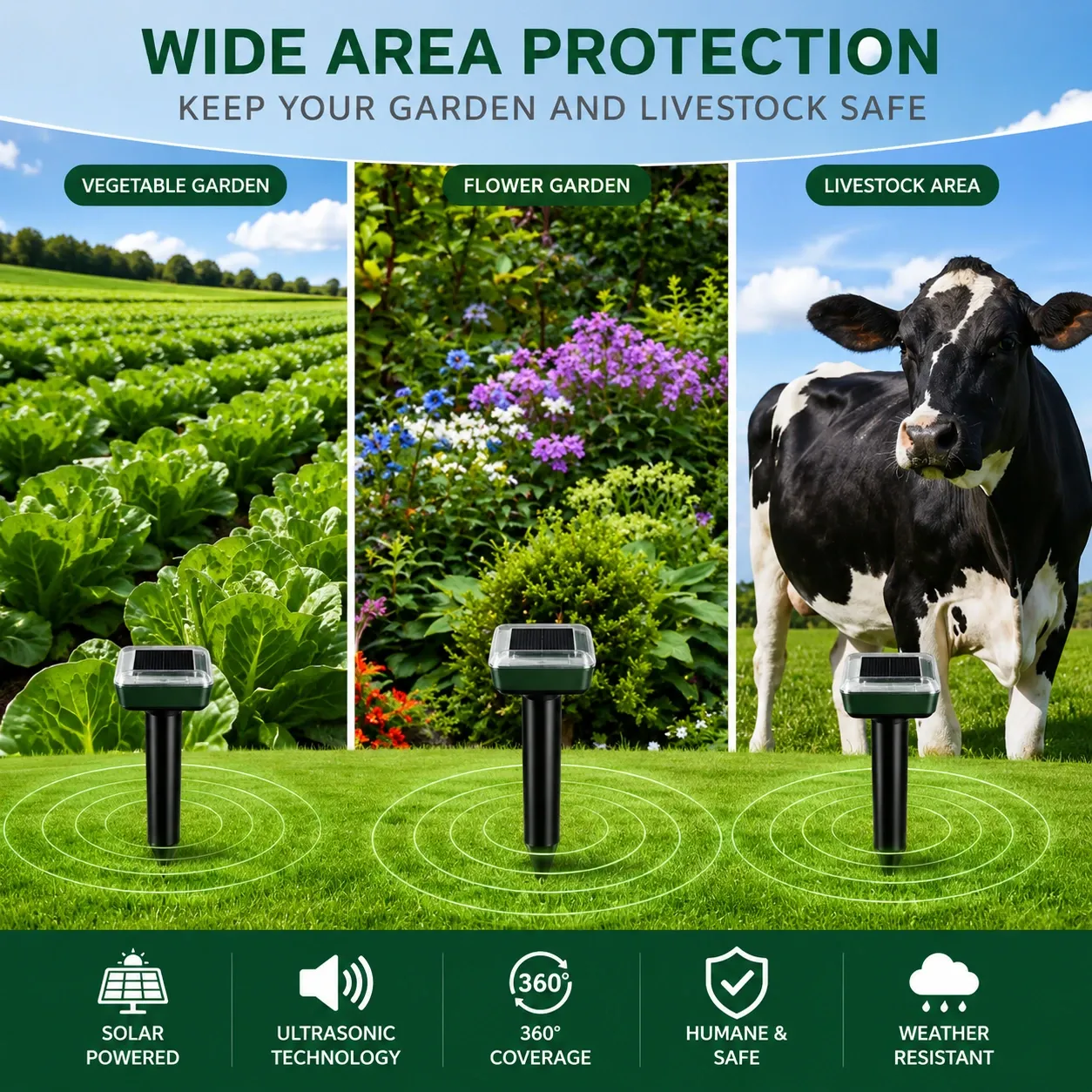 🔥Hot Deal Summer SALE OFF UP TO 60% Solar Powered Waterproof Screw Mole Repellent thumbnail 6
