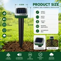 🔥Hot Deal Summer SALE OFF UP TO 60% Solar Powered Waterproof Screw Mole Repellent thumbnail 9