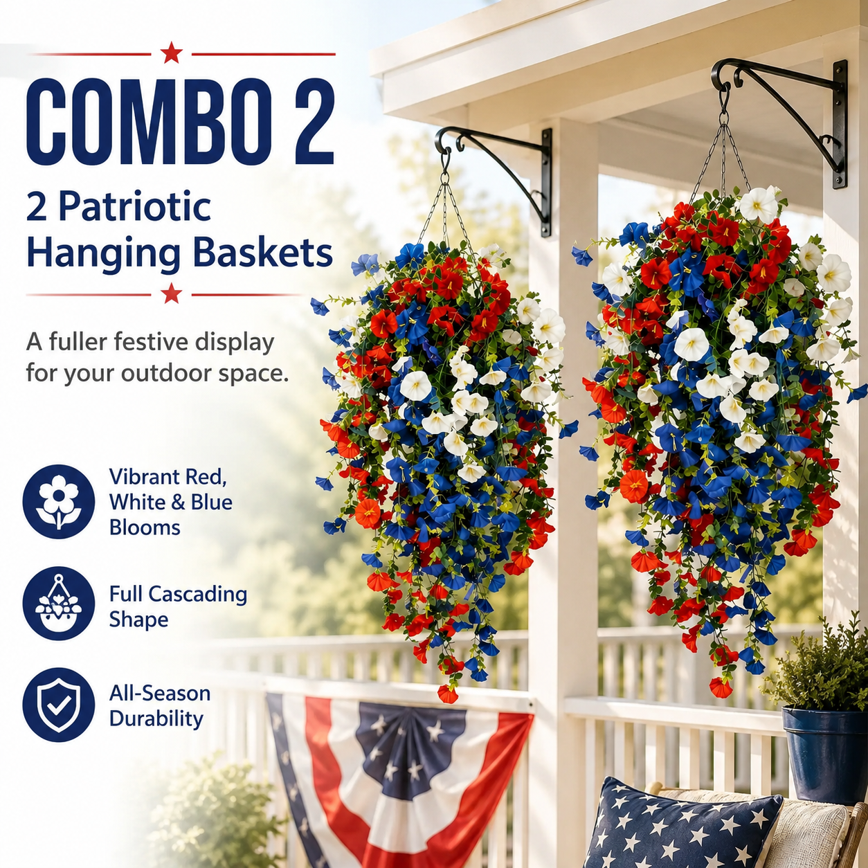 🔥🔥250th US Independence Day SALE OFF UP TO 60%🔥 SALE OFF UP TO 60%🔥🔥  Artificial Outdoor Decor, No Maintenance thumbnail 10