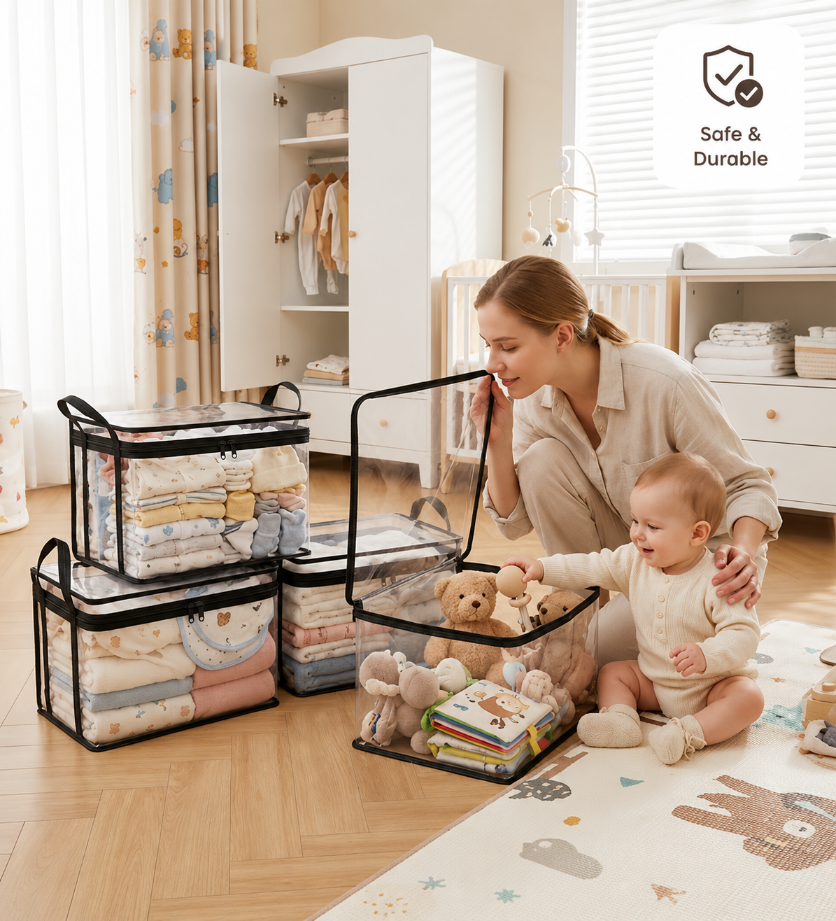 🔥Last Day 60% OFF Large-Capacity Foldable Transparent Storage Box for Books & Clothes thumbnail 4