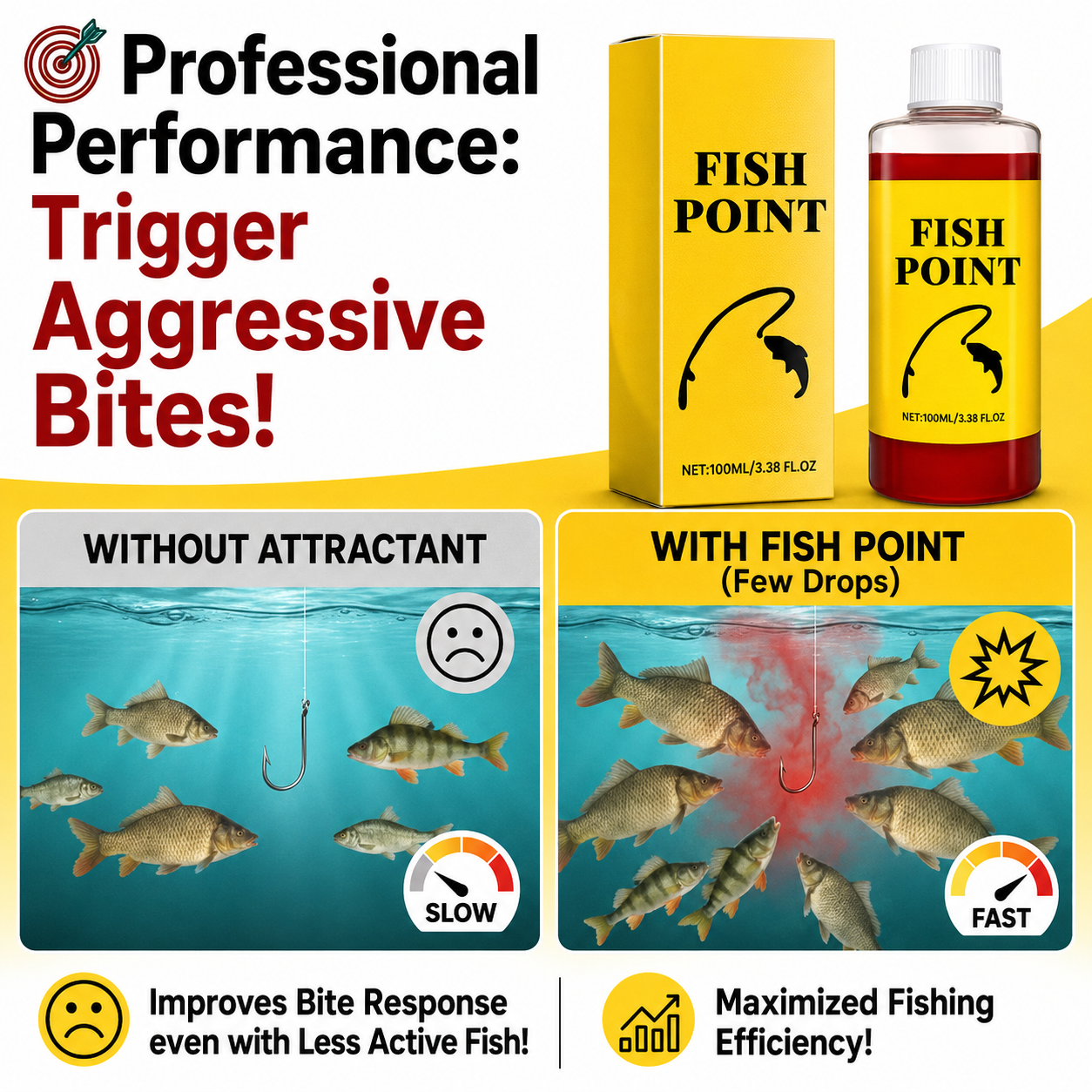 🔥Summer Sale Upto 60% Concentrated Fish Attractant Liquid – 🐟Fast-Acting Red Worm Formula thumbnail 2