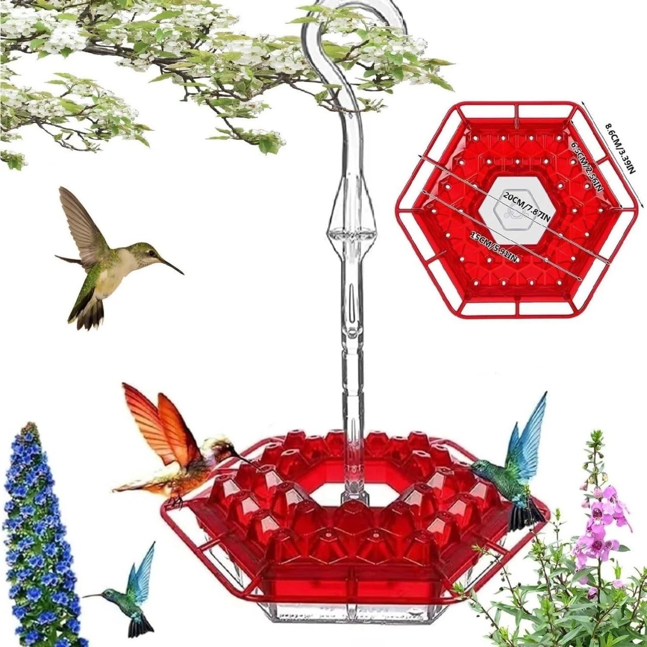 ✨Hummingbird Feeders for Outdoors Hanging thumbnail 8