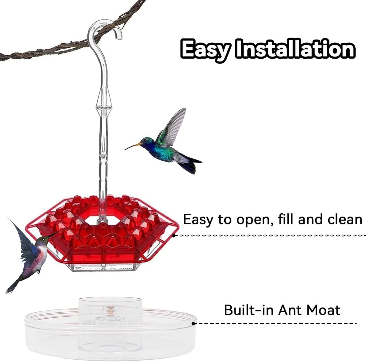 ✨Hummingbird Feeders for Outdoors Hanging thumbnail 9