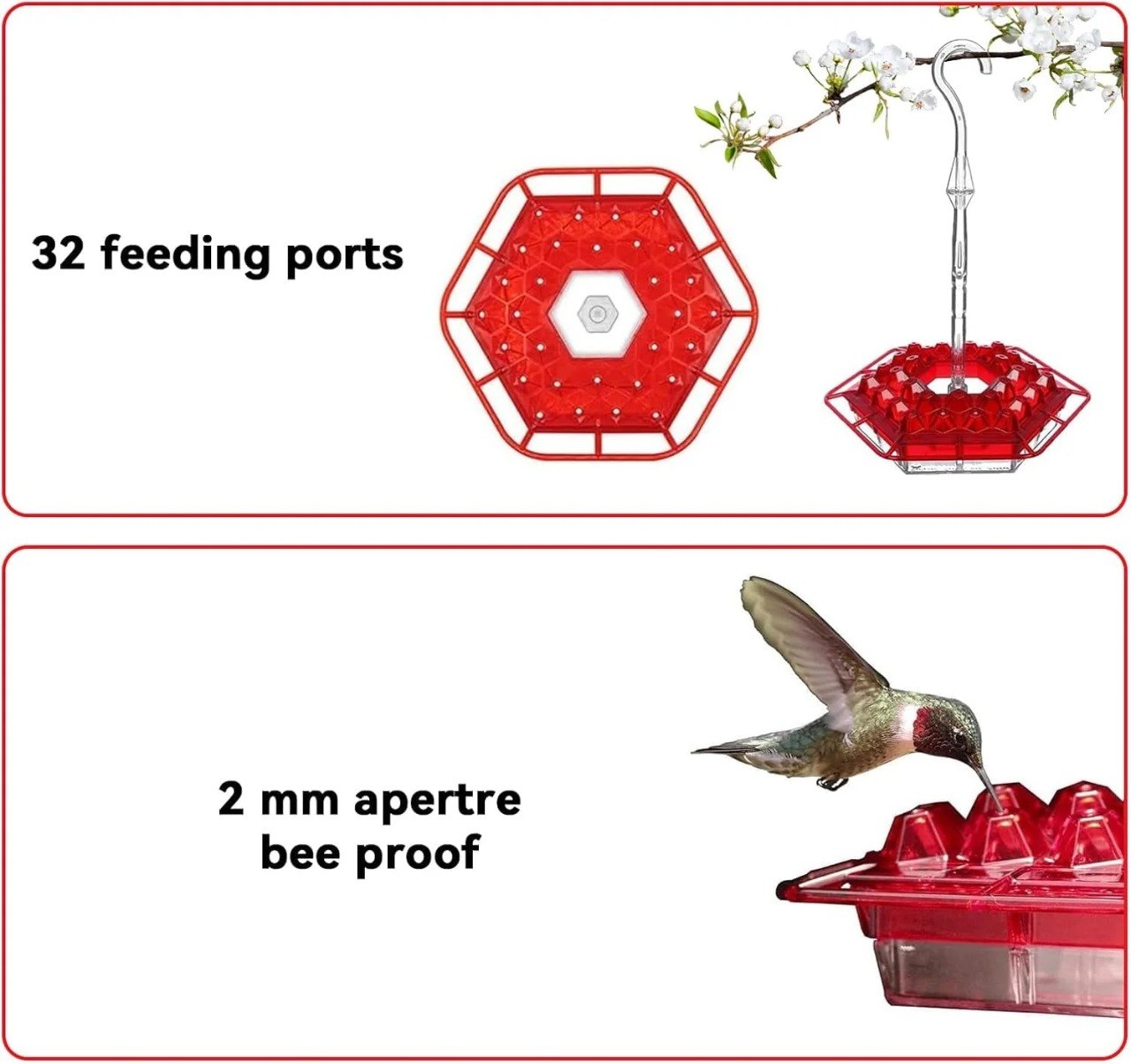 ✨Hummingbird Feeders for Outdoors Hanging thumbnail 10