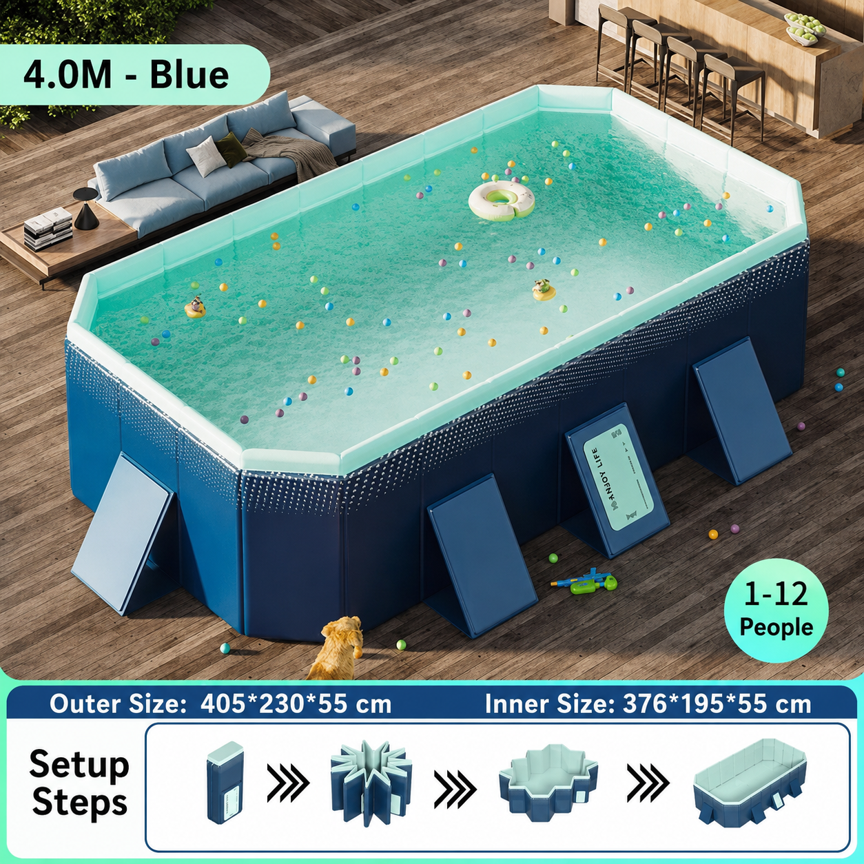 🔥🔥Hot Deal Summer SALE OFF UP TO 60%🔥🔥 Home swimming pool, automatic swimming pool without pump. thumbnail 13